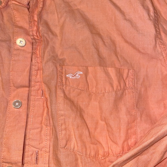 Hollister Size Large Linen Feel Summer Shirt Sz L - Picture 2 of 3